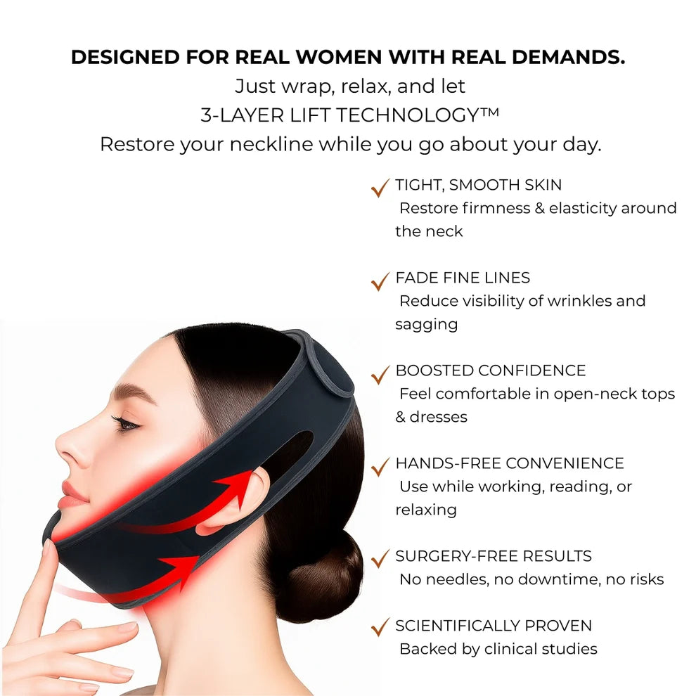 Relivon™ NECK | Red Light Therapy Collar with 3-Layer relief Technology™
