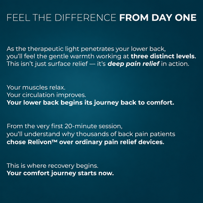 Relivon™ | Red Light Massage & Heat Therapy Belt with 3-Layer Relief Technology™