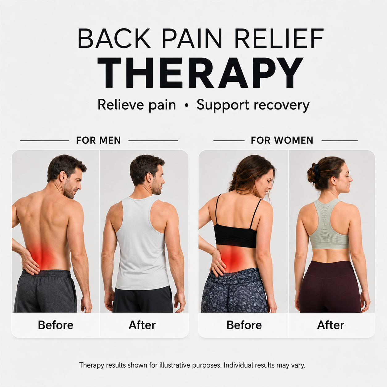 Relivon™ | Red Light Massage & Heat Therapy Belt with 3-Layer Relief Technology™