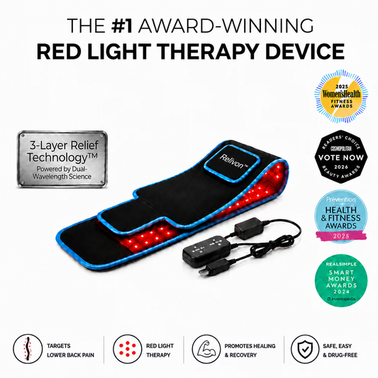 Relivon™ | Red Light Massage & Heat Therapy Belt with 3-Layer Relief Technology™