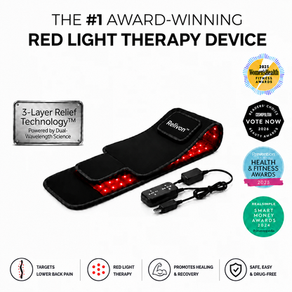 Relivon™ | Red Light Massage & Heat Therapy Belt with 3-Layer Relief Technology™